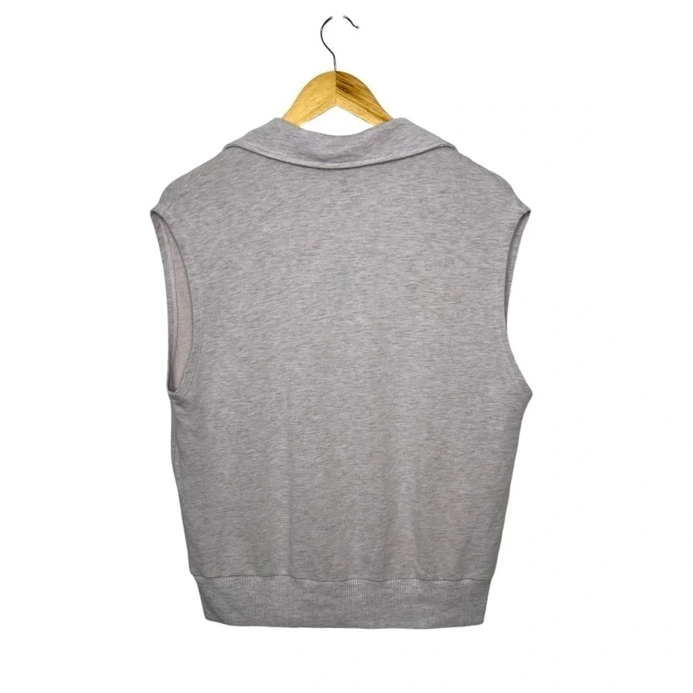 MONROW Lilac SuperSoft V-Neck Collared Sweater Vest Size Large Preppy Staple